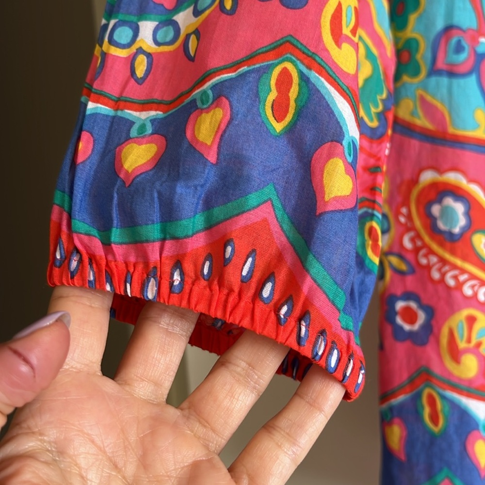 Talbots multicolor tie-front tunic - Picture 5 of 15